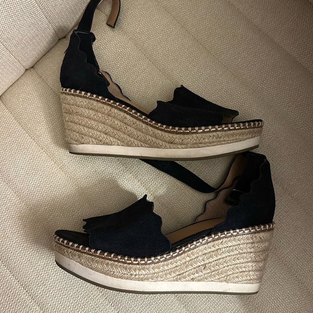 Crown Vintage Open Toed Wedge